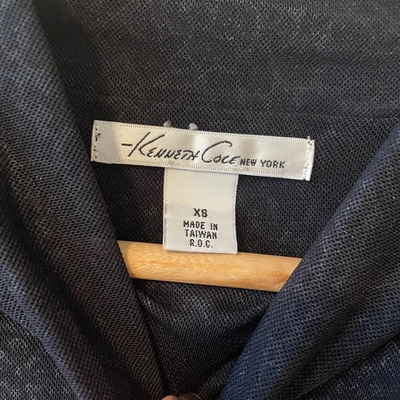 Kenneth Cole Reaction Ruched Sides Mockneck Top - Picture 6 of 9